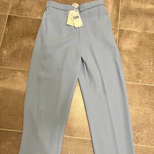 NWT MANGO Light Blue Straight Suit Ankle Pants